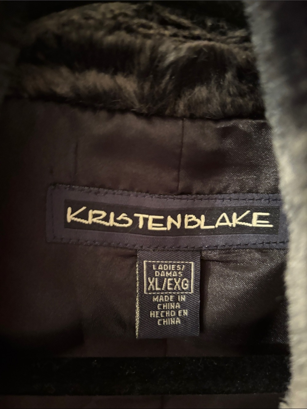 Kristen Blake Faux Fur Vest in Charcoal Gray XL EUC - Picture 2 of 11